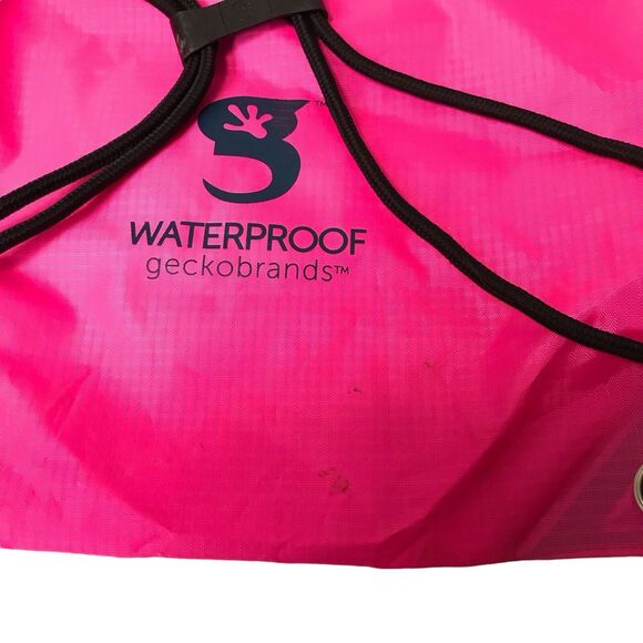 geckobrands Drawstring Waterproof Backpack Travel Dry‎ Bag Dry Sack